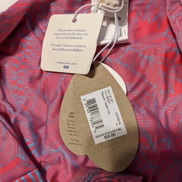 PrAna Reversible Innix Bikini bottoms Papaya Tradewinds - Picture 12 of 13